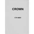 CROWN CTV-8051 Service Manual